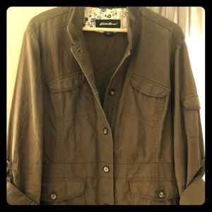 Eddie Bauer Olive green Utility Jacket